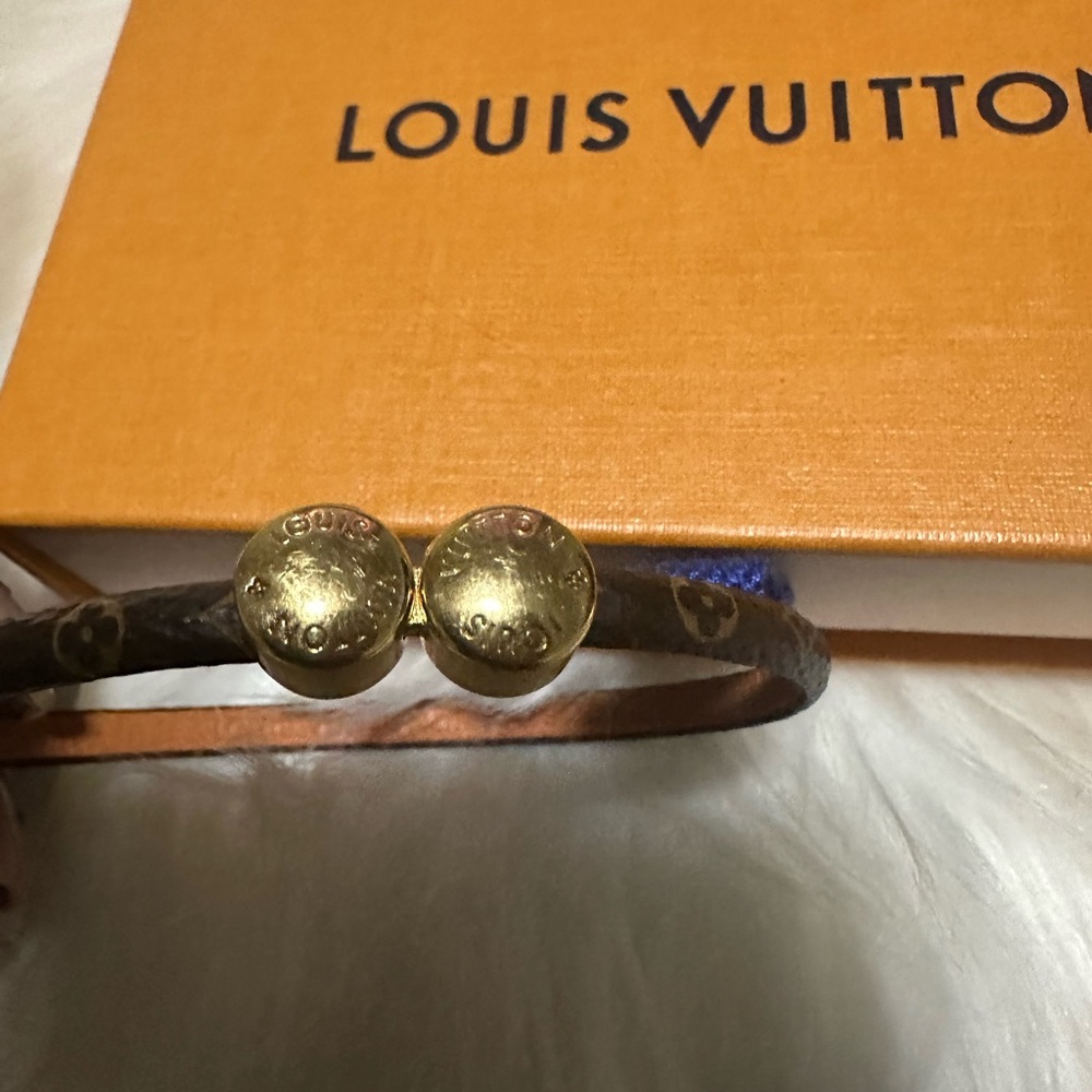 Louis Vuitton Brown and Gold Women's Bracelet